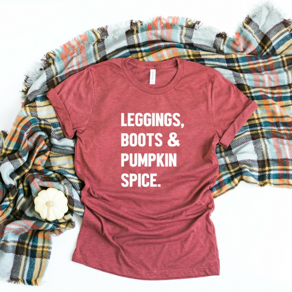 Fall t-shirt with saying, Pumpkin Spice t-shirt